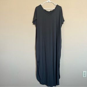 Dark Grey Maternity Dress